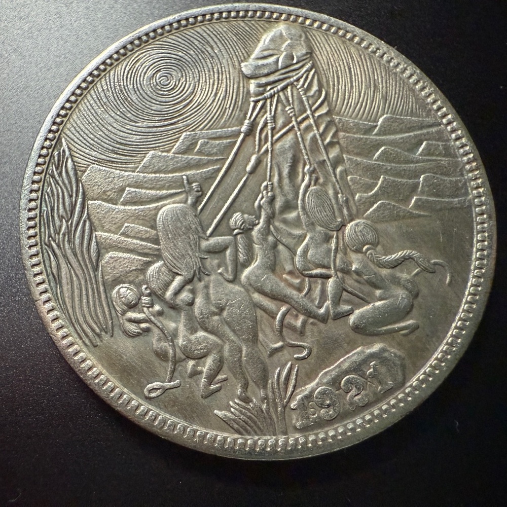 American Hobo Dollar ... Worshipping The Phallus ...